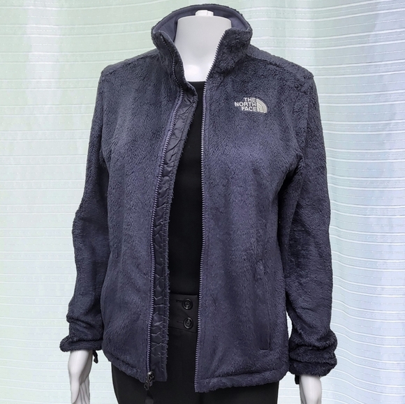THE NORTH FACE Osito Fleece Jacket Full Zip in Steel Blue Women's XS - Picture 1 of 8